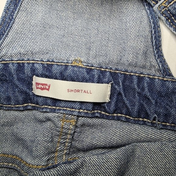 Levi’s Denim Girls shortalls Sz L 12/14 - Picture 8 of 9